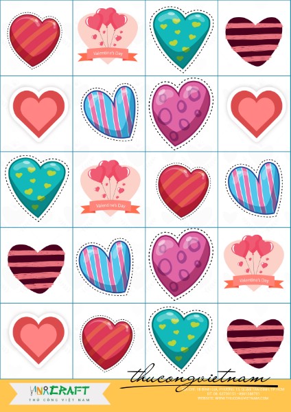 Sticker tim mẫu 3
